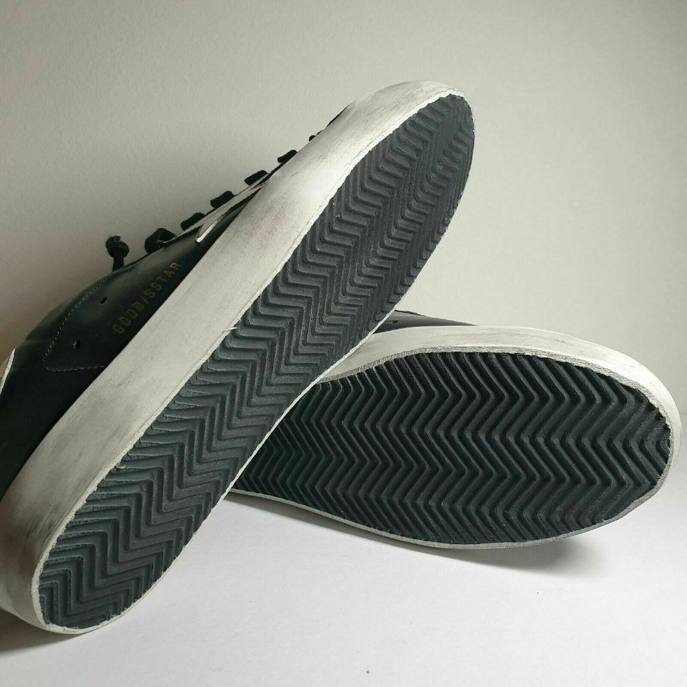 Golden Goose Superstar Black Leather White Star - Picture 4 of 8
